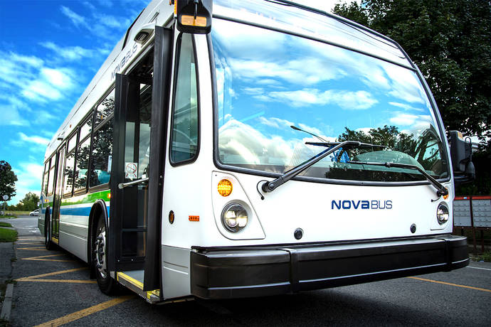 Un Nova Bus LFS HEV.