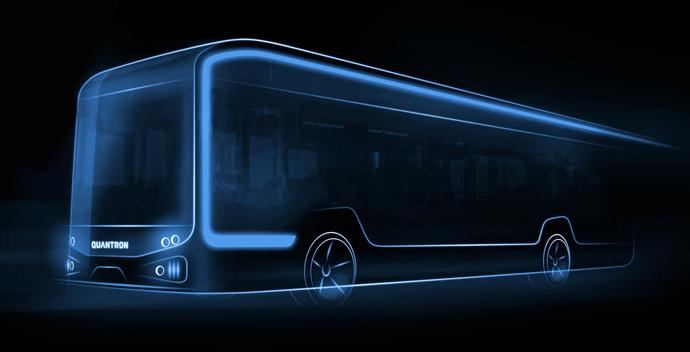 Estreno mundial: Quantron lanza un autobús eléctrico de 12 metros