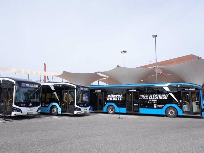 30 autobuses 100% eléctricos se irán uniendo a la flota de EMT Málaga