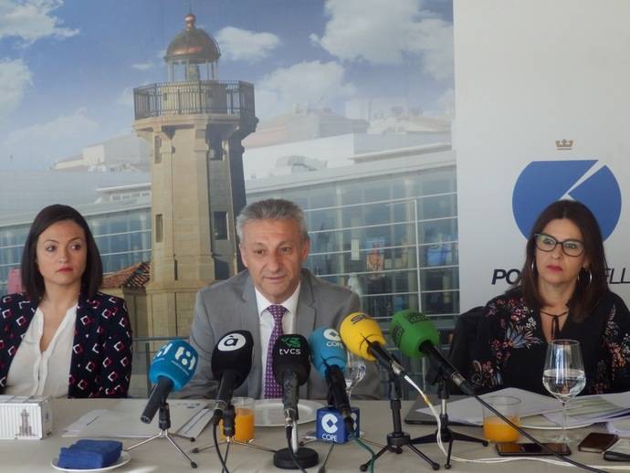 Imagen de la rueda de prensa del anuncio de resultados del Puerto de Castellón.