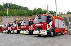 El Ayuntamiento de Barcelona incorpora cuatro Renault Trucks a la flota del Cuerpo de Bomberos. 