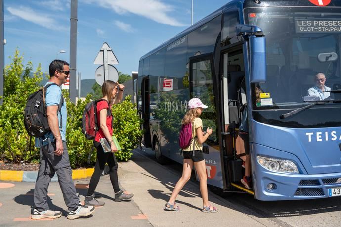 Rumbus, el servicio de bus que permite descubrir el Parque de la Garrotxa