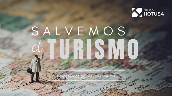 Cartel de 'Salvemos el Turismo'.