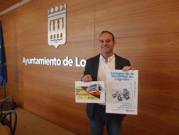 El concejal de Transporte Urbano, Tráfico y Vías Urbanas de Logroño, Francisco Iglesias.