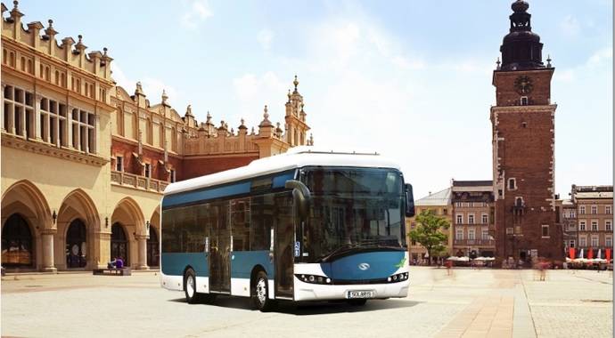 Solaris entregaran cuatro autobuses eléctricos a Cracovia