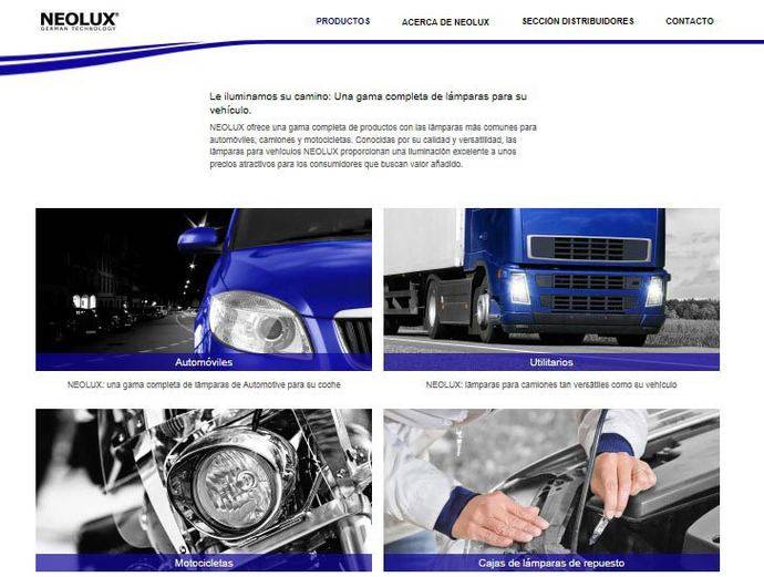 Neolux presenta su nueva plataforma web, ahora en español