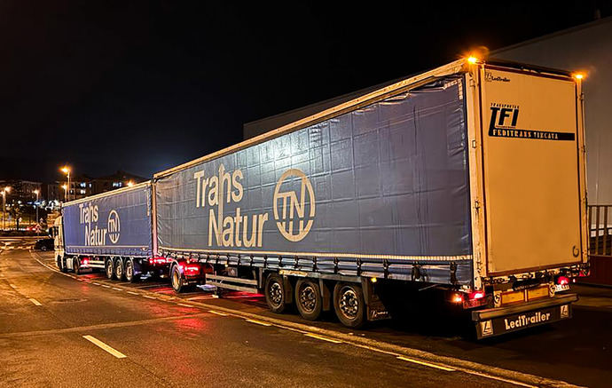 Mayor capacidad de transporte con el nuevo duotrailer de TransNatur Bilbao