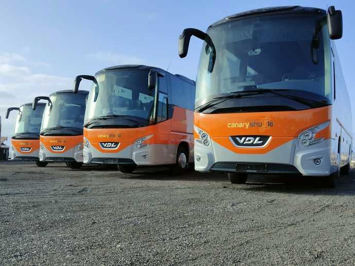 VDL Bus &amp; Coach entrega 10 Futuras en las Islas Canarias al Grupo 1844