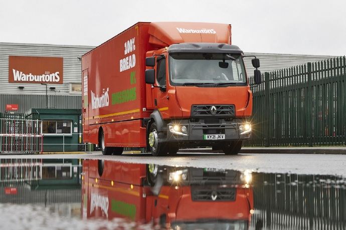 Warburtons ya tiene su primer camión 100% eléctrico Renault DZE