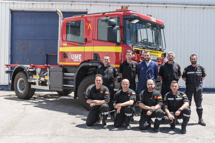 Scania ayuda a UME en preparación para la campaña de Incendios Forestales