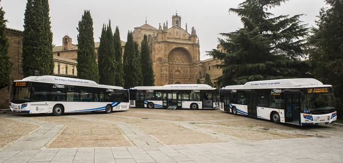 Los nuevos vehículos que recorrerán las calles de Salamanca.