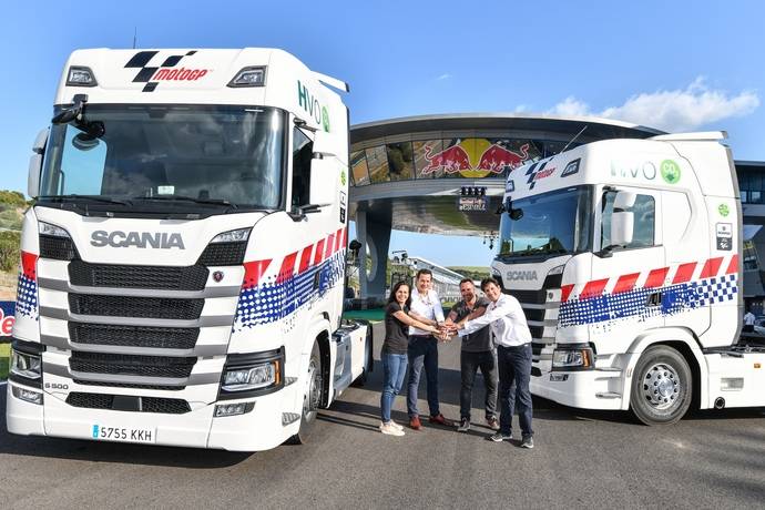 Scania es proveedor de camiones sostenibles MotoGP en 2018 y 2019