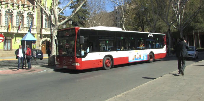 Autobús urbano de la ciudad de Albacete.