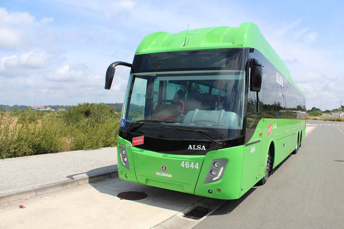 ALSA adquiere ocho nuevos autobuses GNC