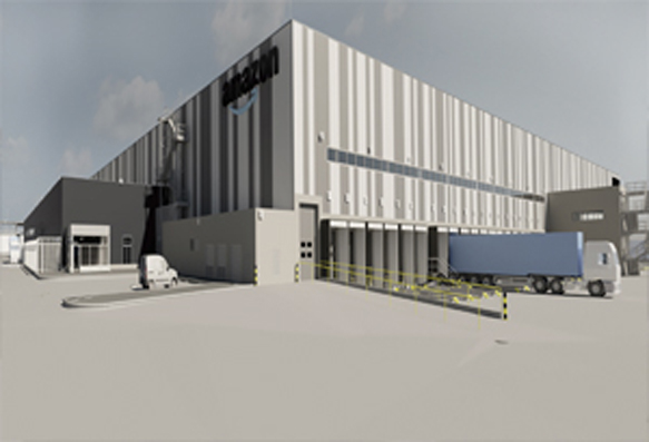 Diseño del nuevo centro de distribución de Amazon en Barberá del Vallés.