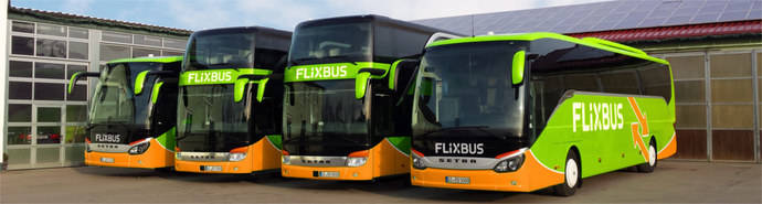 Autocares de FlixBus.