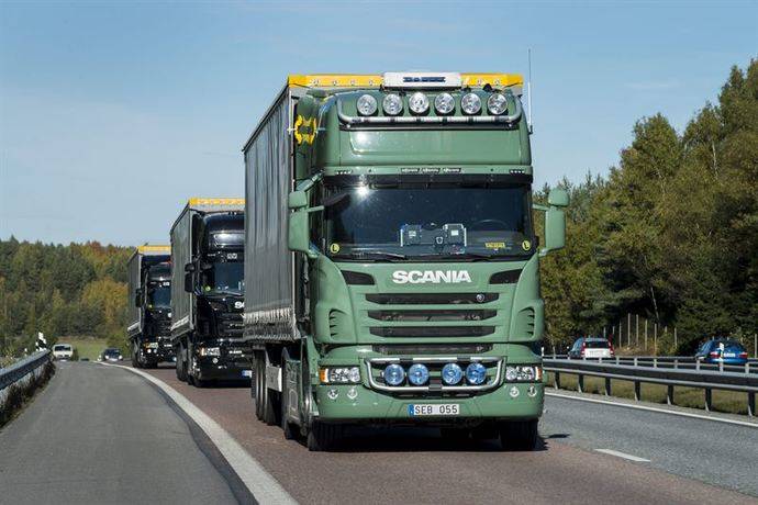 Scania se une a los primeros convoyes de transporte transfronterizo del mundo