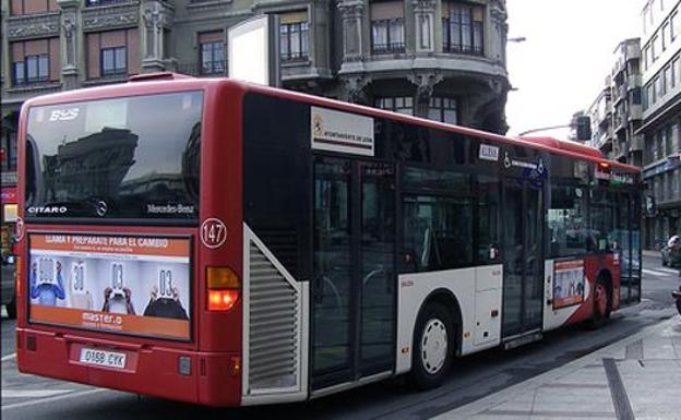 Autobús urbano de la ciudad de León.