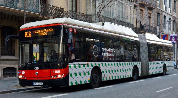 Un autobús de TMB.