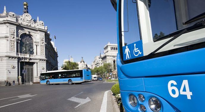 Autobuses públicos de Madrid.