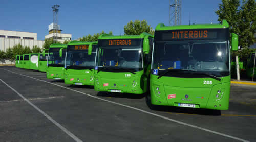 Autobuses del Grupo Interbus.