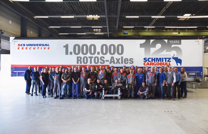Schmitz Cargobull fabrica su eje número 1.000.000 en la planta de Altenberge