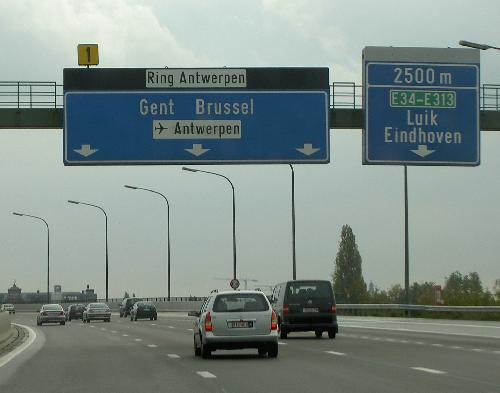 Una carretera belga.