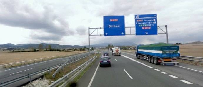 Una carretera del País Vasco.