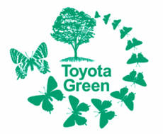 Logotipo del programa de becas medioambientales de Toyota.