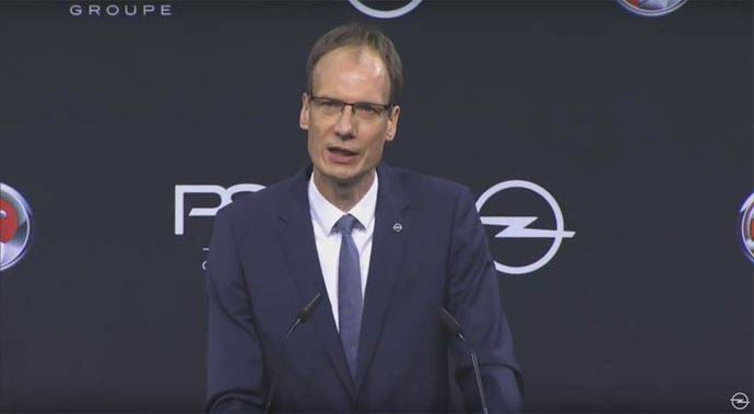  El consejero delegado de Opel, Michael Lohscheller, en la presentación del Plan Pace. 