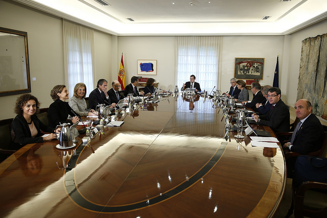 Un Consejo de Ministros del nuevo gobierno.