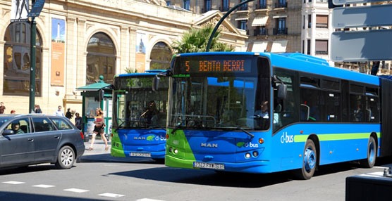 Masiva utilización de los autobuses de Dbus en la fiesta de San Sebastián