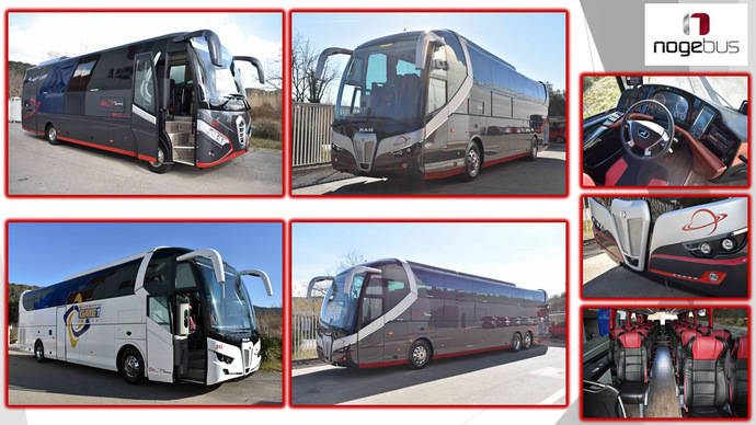 Elite Touring incorpora a su flota cinco autobuses Nogebus