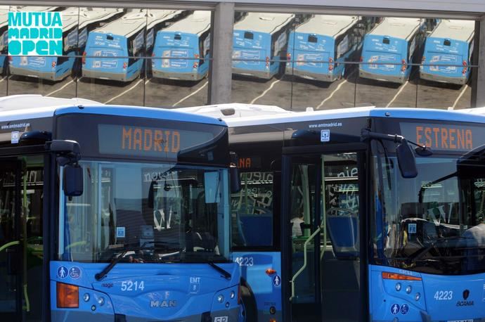 Madrid activa una línea de bus exprés por el Mutua Madrid Open de tenis