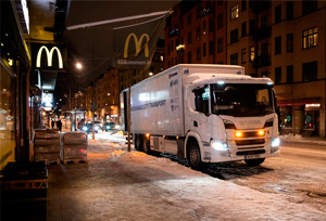 Scania prueba las entregas nocturnas silenciosas
