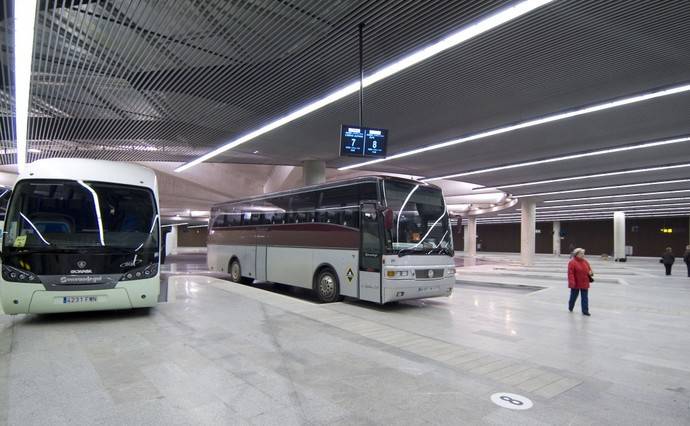 Estación de autobuses de la capital de Navarra, Pamplona.