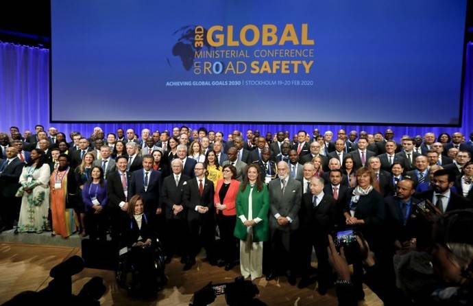 Foto de familia de la III Conferencia Ministerial Mundial sobre Seguridad Vial.
