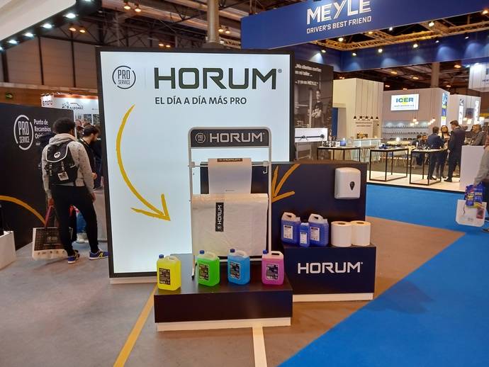 Algunos de los productos de Horum en Motortec.