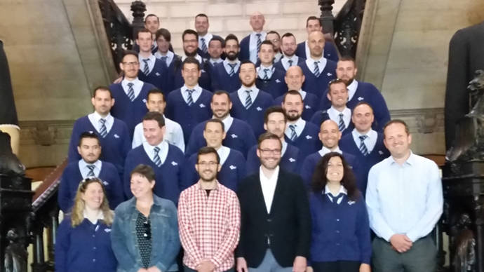 El alcalde de Palma de Mallorca da la bienvenida a los 31 nuevos chóferes de la EMT balear