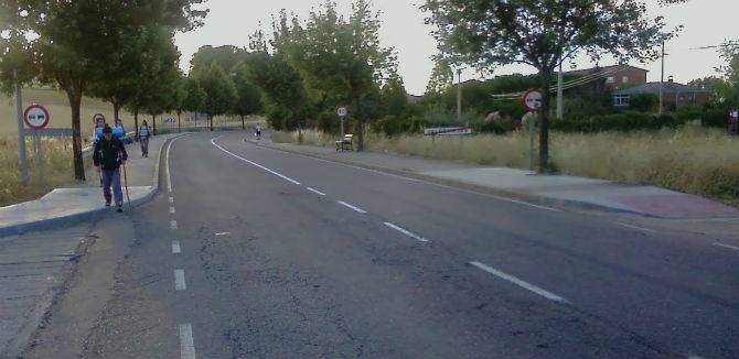 Imagen de la carretera LE-142.