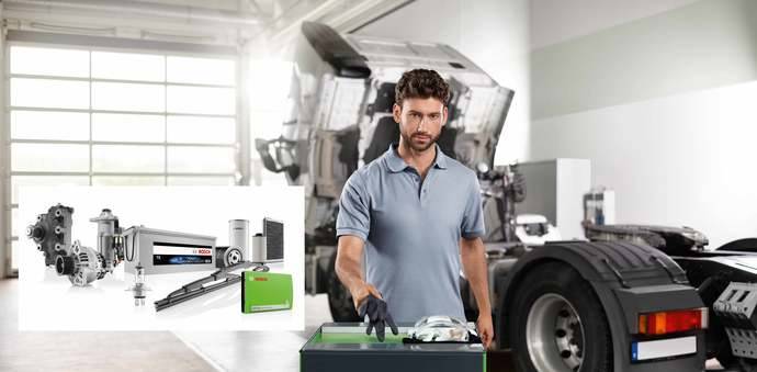 Bosch cuenta con una amplia gama de productos y sistemas necesarios para el vehículo industrial, cumpliendo, además, con los más altos estándares de calidad
