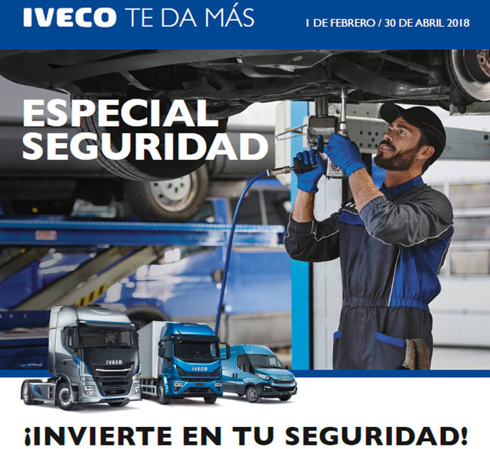 Cartel de la promoción de Iveco.