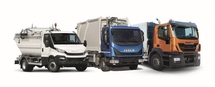 Los tres tipos de vehículos que Iveco suministrará a Costa de Marfil.