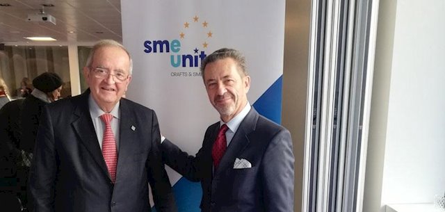 Josep González y Alban Maggiar, vicepresidente y presidente de SME United, respectivamente.