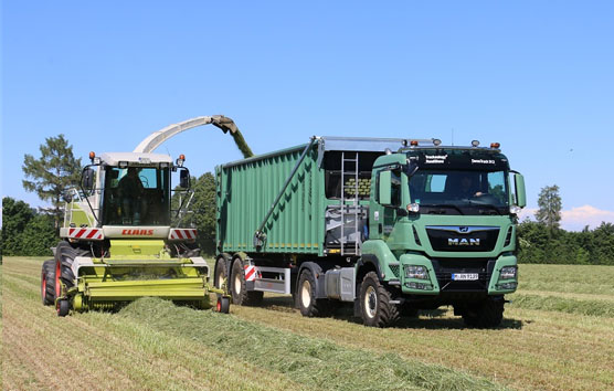 El camión agrícola MAN se exhibe en la feria Agritechnica 2019