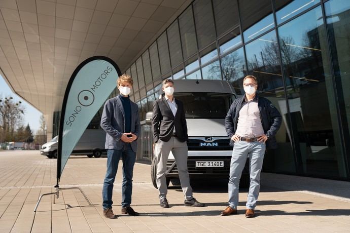 Sono Motors y MAN, a analizar juntos la tecnología solar en vehículos comerciales 