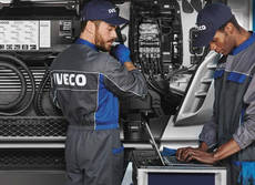 Trabajadores de mantenimiento de Iveco.
