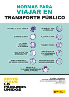 El Ministerio inicia la difusión de que el transporte público es seguro