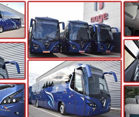 Nogebus entrega tres unidades a Autobuses Tocina