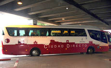 Autobus del servicio de transporte de Castilla-La Mancha.